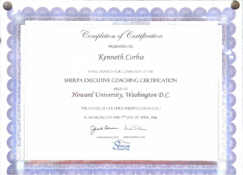 Certified Sherpa Coach (CSC) certificate